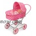 Badger Basket Just Like Mommy 3-in-1 Doll Pram/Carrier/Stroller - Gray/Polka Dots - Fits American Girl, My Life As & Most 18" Dolls   564139851